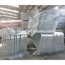Barricada de aço galvanizado 1100 x 2200 mm para controle de multidões
